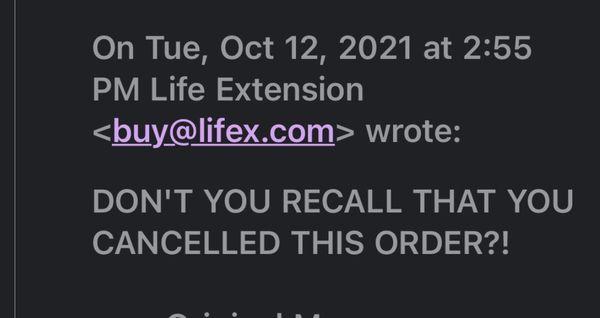 Email from LifeX