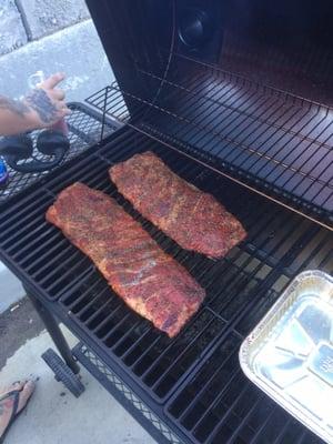 Ribs in progress