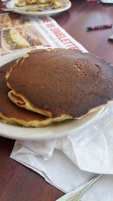 Burnt pancakes