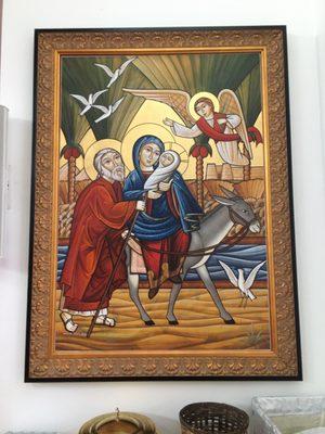 Coptic icon in St. Mary & St. Athanasius