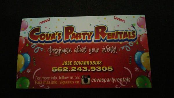 Cova's Party Rentals