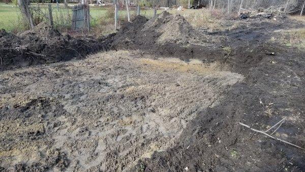 Septic Field before Scheduled pipe layed