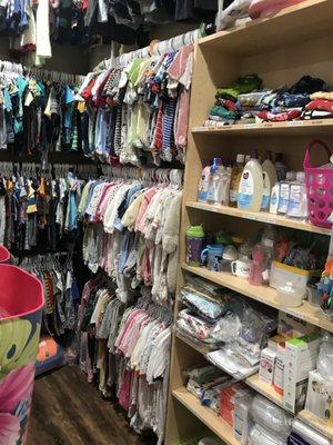 Our boutique where mom can shop using her mommy bucks earned through our programs.