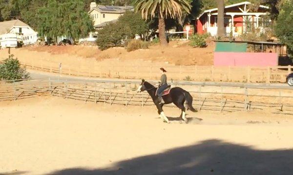 Me riding Sioux (she's available for lease!)