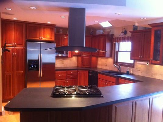 Full kitchen remodel with new windows and doors