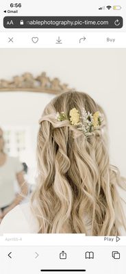 Wedding updo