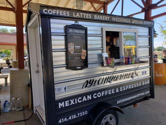 Aychihuahua Coffee truck at the West Allis Farmers Market