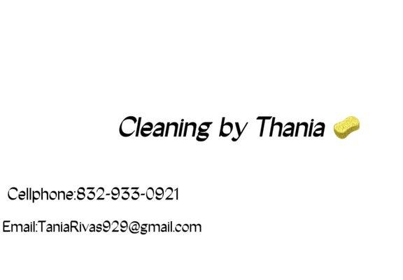 Cleaning by Thania