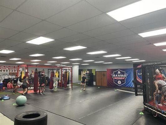 The gym. Arlington Martial Arts, Arlington Fight Club: Muay Thai, boxing, kickboxing gym for adults and kids.