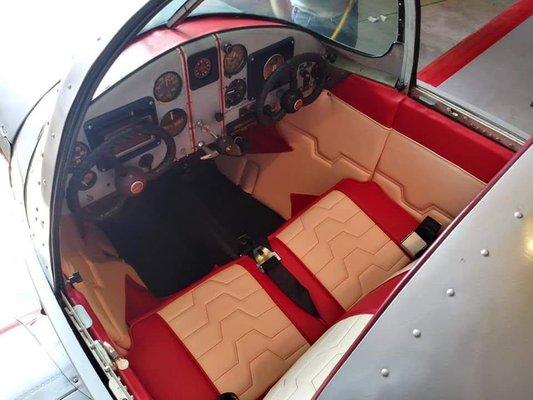 Custom Reupholstered Cockpit