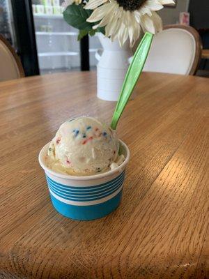 Birthday cake ice cream!