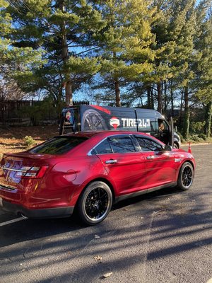 Rim and new tires install in Philadelphia