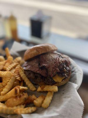 Brisket Bliss Melt Burger