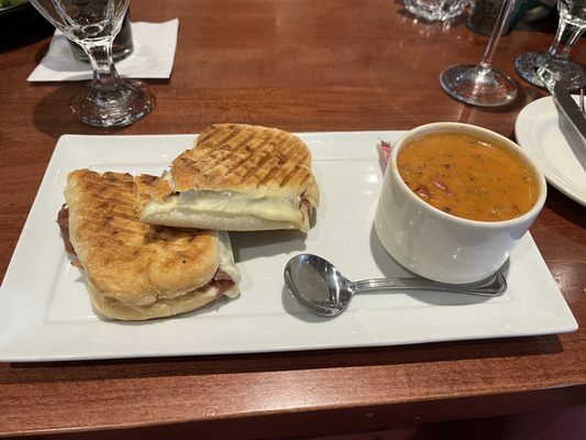 Panini and soup