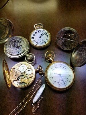 We buy and repair old pocket watches