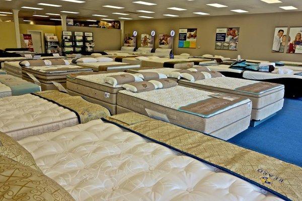 Large selection of beds in stock to deliver to your home today, so you can sleep great tonight!