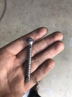 Nail that was in tire.