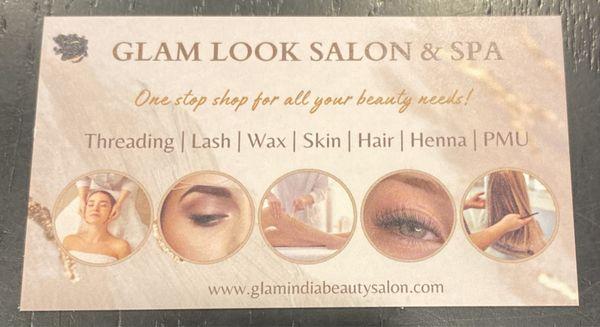 They provide all the services:  threading, lashes, waxing, skin, hair.  I'm looking forward to getting a facial next time.