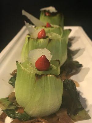 "The Art of Bok Chok"@a Private Catered Event, Greenwich, CT. Hoping it will be a special on the menu #greenwichchef cooks & creates beauty!