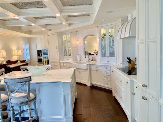 Kitchen cabinetry in white