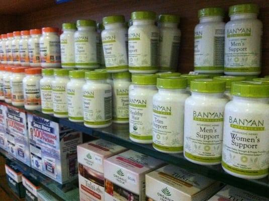 A full line of Ayurvedic herbal remedies...