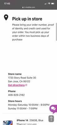 Same day placing my order, it says I have TWO days to pick up. Unfortunately the associate communicated my order was "cancelled".