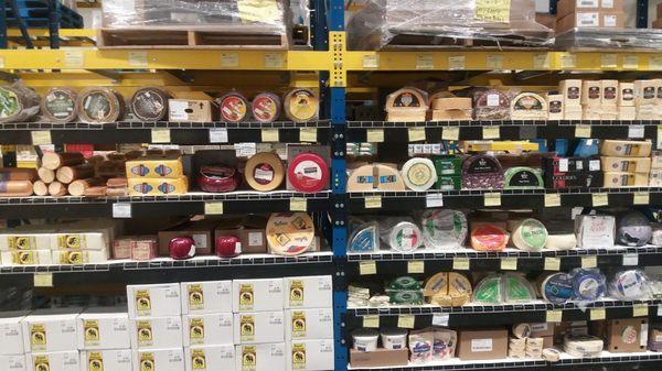 Cheeses from France, Italy, Denmark, Spain and many more.