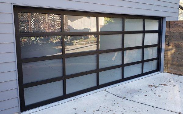 full view garage door installation