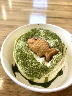 Green tea soufflé