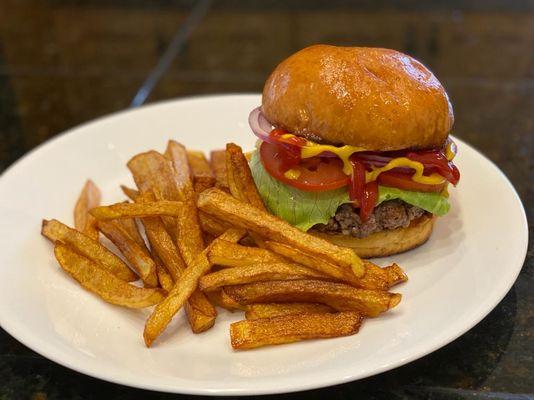 In Heber Valley weren't any restaurants offering hamburgers like ours, 1/2 pound of 100% Black Angus grilled hamburgers.