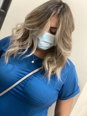 Balayage and haircut by Wesley Dews