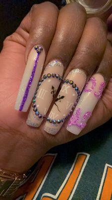 New Year Nails done by Sarah Nails and Spa. I love my nails