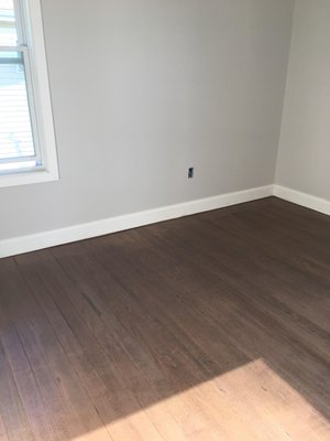 Custom Stain floors and painted walls of a renovation project!