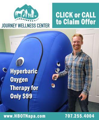 Hyperbaric Oxygen Therapy Introductory Special $99