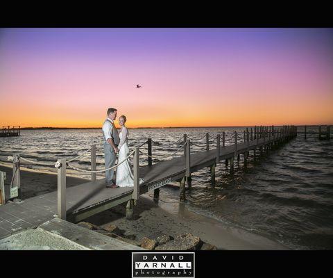 A bride and groom