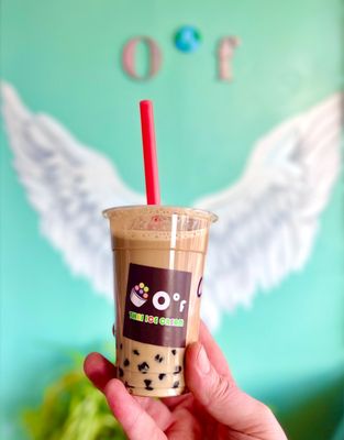 Coffee milk bubble tea