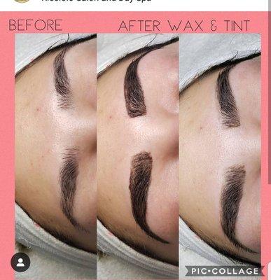 Eyebrow wax and tint last 6-8 weeks