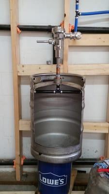 Keg urinal for Brewery