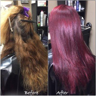 Fierce red makeover