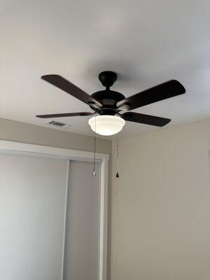 Installing new ceiling fans for a new ADU