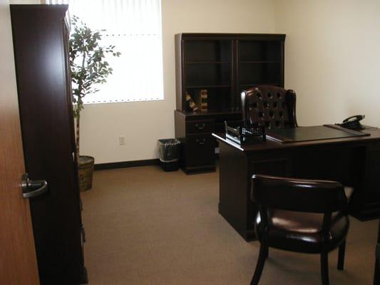 Large offices. Furniture available by arrangement.