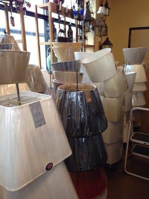 Plenty of lamp shades to choose from!