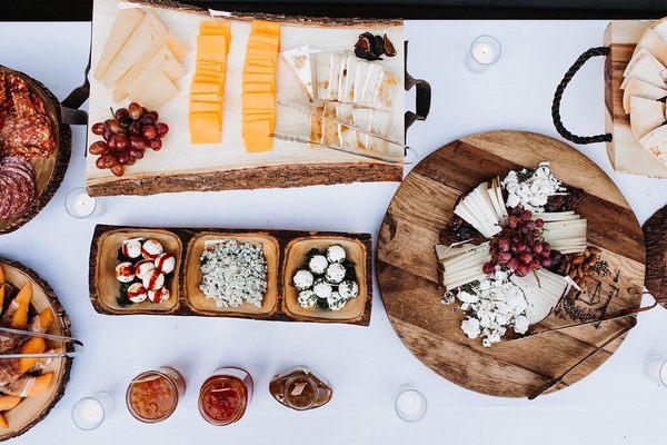 We bought the food from Whole Foods, and she re-arranged them into beautiful displays