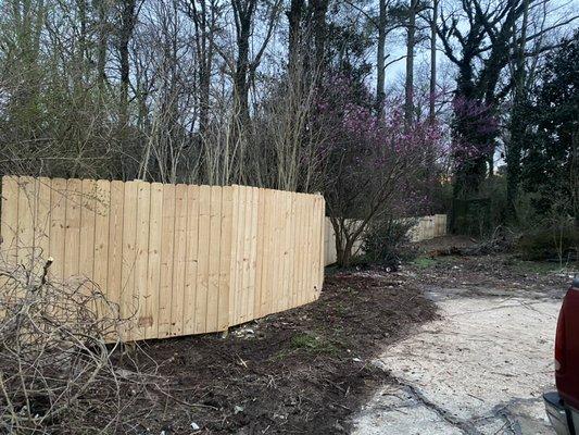 Fence installation