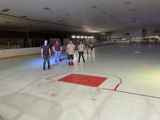 Huge skating rink!