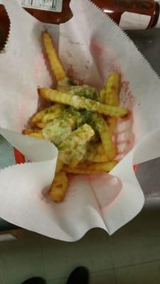 Chile con queso fries. Yumm!!