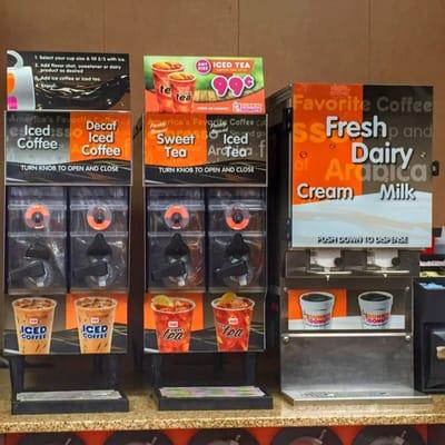 Dunkin Iced Coffee & Tea Station