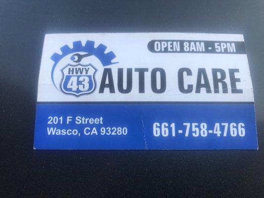 Hwy 43 AUTO CARE