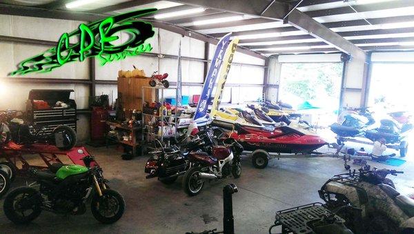 Motorcycles, Jet Skis, ATV's, UTV's let us get yours in top shape today.