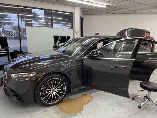 Prepping a Mercedes for XR PLUS to keep out 98% heat